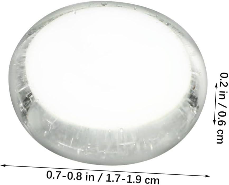 500pcs Clear Flat Glass Beads for Vases Durable Decorative Rocks Transparent Marbles for Aquarium Filler Home Centerpieces and DIY Projects