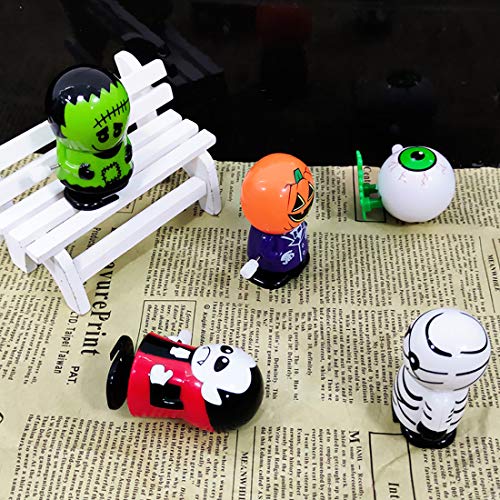 Dokeawo Halloween Wind Up Toys, 15 Pcs Halloween Toys Halloween Goody Bag Filler Novelty Jumping and Walking Toys Trick or Treat Bags Supply for Child Kids Party Favors - Thumbnail 7