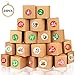 Calendrier de l'Avent, Boites Cadeau Noël DIY, comprenant 24 boites en carton et autocollants de Noël, pour Cadeau Noël 7 * 7 * 7 Cadeaux Boîtes en Kraft Bonbons Noël Déco