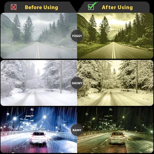 Myiaur Night Driving Glasses for Women, Anti Glare Night Vision Glasses Polarized Yellow Nighttime Glasses UV400 Protection4