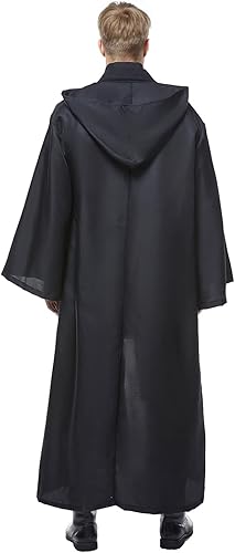 Miniatura 6 de Traje de adulto para disfraz Jedi, uniforme de Anakin (sin zapatos ni espada), versión negra