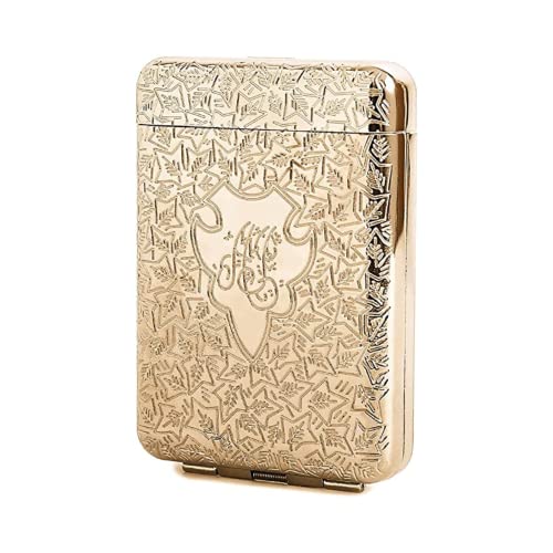 Image of Peaky Blinders Cigarette Case Retro Metal Portable 16 Cigarettes Box - Golden