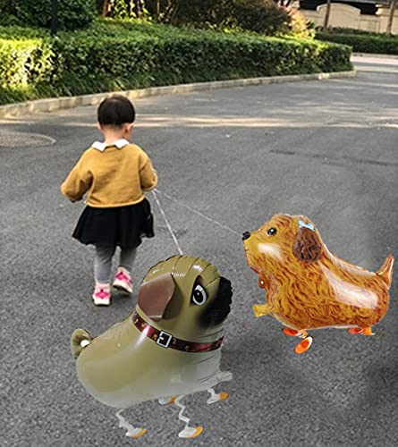 6Pcs Lebery Walking Animal Balloons Pet Dog Balloons, Puppy Dogs Balloons Air Walkers Birthday Party Supplies Kids Balloons Animal Theme Birthday Party Decorations #TOP4