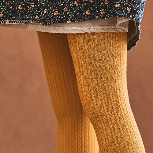 Little Baby Girls Leggings Footless Tights Cable Ribbed Knit Legging Cute Ruffle Ankle Length Leggings Pants4