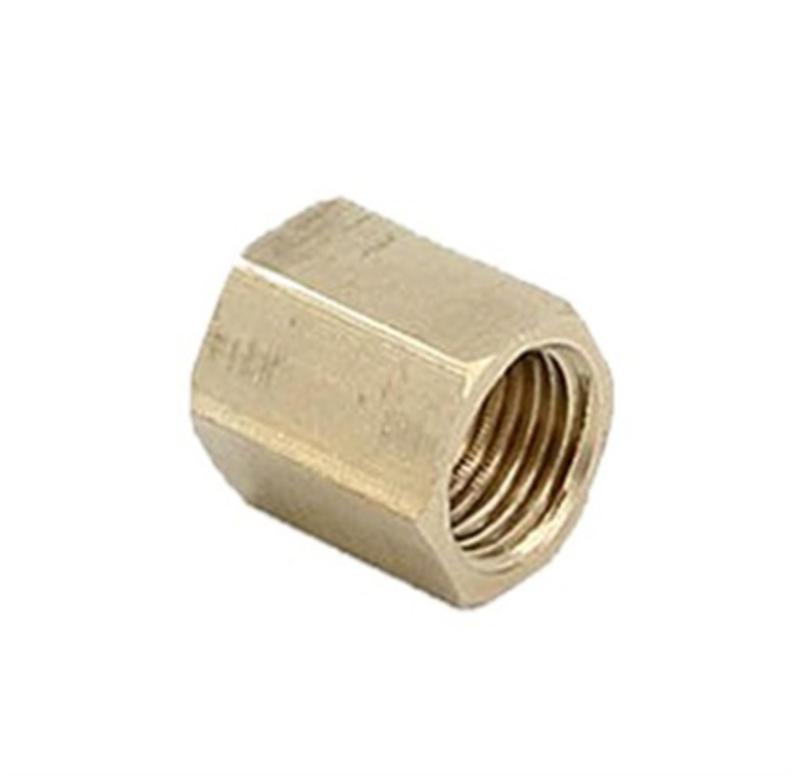 Brass Hose Fast Connetor Female Thread 1/8inch 1/4inch 3/8inch 1/2inch Copper Pipe Fitting Hex Nut Rod Coupling Coupler Straight (Color : A, Size : 1/4")