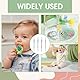 4 Stück Schnullerkette Silikon Mit Sicherheitsclip Mädchen Junge, Weiches Baby Schnullerkette Set Schnullerband Leicht Zu Reinigen, Einteiliges Design Schnullerband Für Kinderwagen Und Babytragen