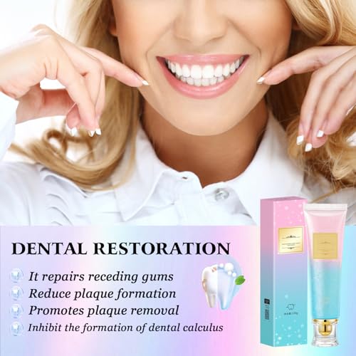 Image of 2Pcs Acssart Radiant Whitening Toothpaste,Niacinamide Whitening Toothpaste,Easilyous Bright Whiteing toothpastes,Nicotinamide Dazzling White,Removal Tooth Stains,Fresh Breath
