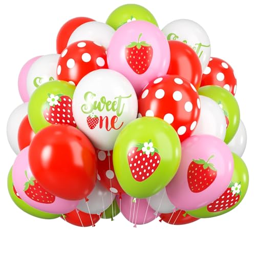 Save 50% on 60-Piece Strawberry Party Balloons