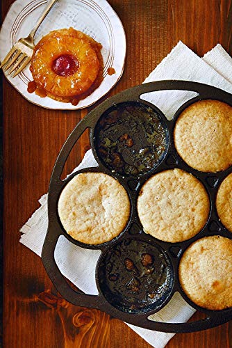Lodge Cast Iron Mini Cake Pan. Pre-Seasoned Cast Iron Cake Pan For Baking Biscuits, Desserts, And Cupcakes. #TOP3