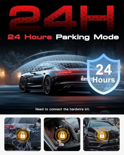 Image of Dash Cam Front and Rear, 4K+1080P+1080P 3 Channel Dash Camera for Cars, STARVIS 2 Sensor Dash Camera with HDR Night Vision, 24H Parking Mode Car Camera with GPS, Free 64GB Card