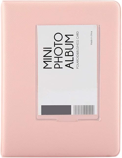 3 Inch Mini Polaroid Photo Album Mini Picture Case for Kids Storage (Pink)