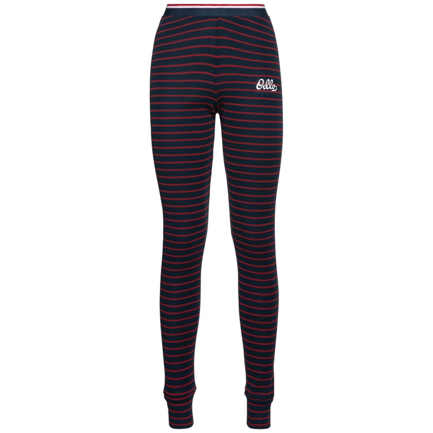 Odlo Bl Bottom Long Active Warm Originals Eco Stripes - leginsy Kobiety