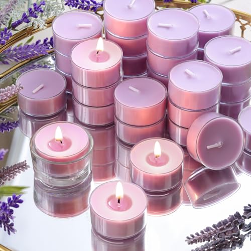 DEVI Eucalyptus & Lavender Highly Scented Tea Lights Candles 48