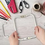 FIHODONE 2 Stück Taschenrahmen Verschluesse U-Förmige 16cm 20cm, Taschenbügel Taschen Verschluss Aluminiumlegierung, taschenbügel Metall für DIY Geldbeutel Handtasche Taschenzubehör