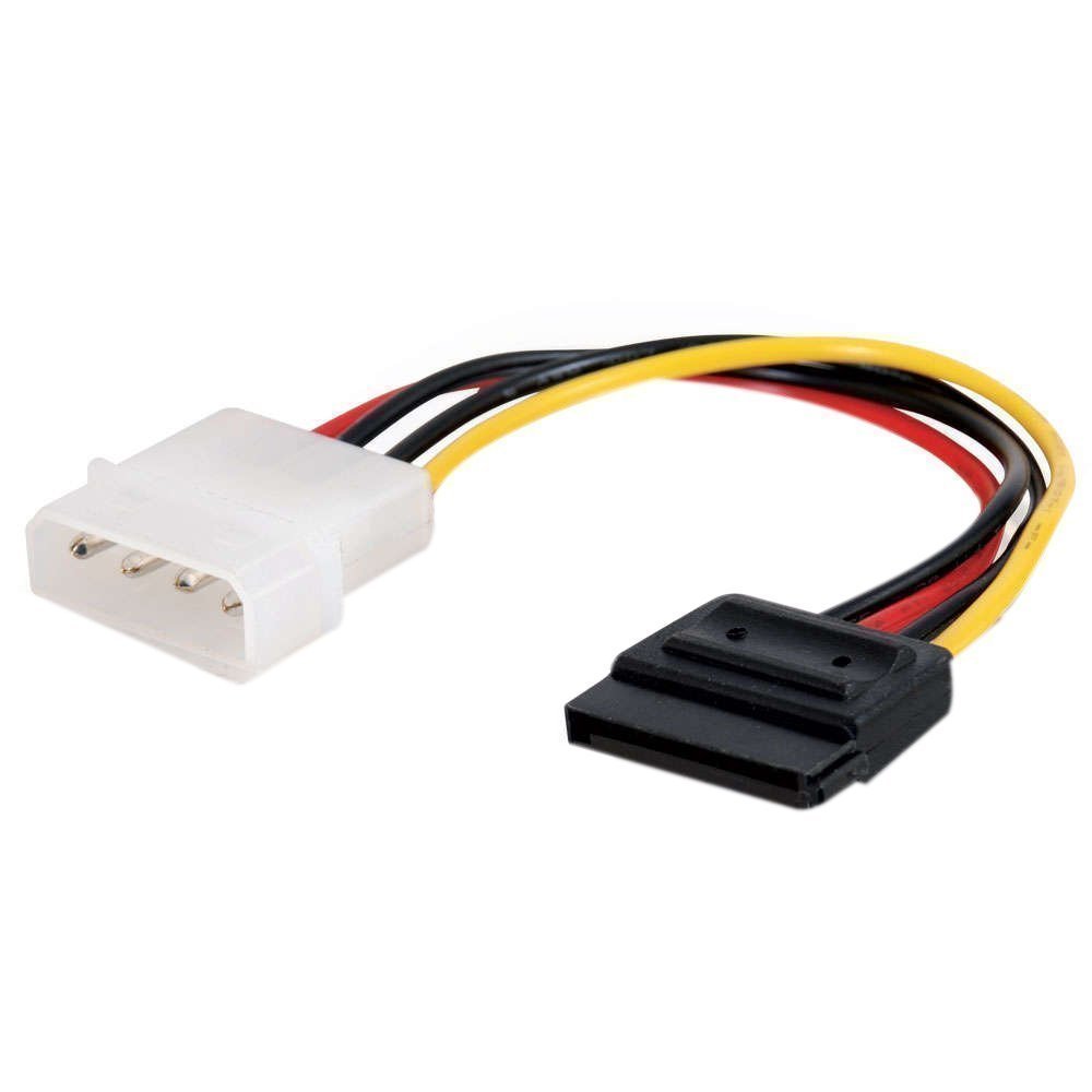 AdzMozi® 4 Pin IDE Molex Male to 15 Pin Serial ATA SATA Hard Drive Adapter Power Cable