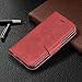 jioeuinly Case for Mobicel R9 Pro Case Compatible with Mobicel R9 Pro Phone Case Cover Flip Stand Cover PU Leather YZW Wallet Case Red