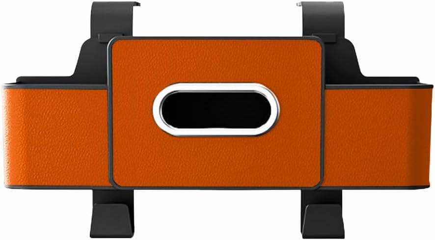 3-in-1 Car Backseat Organizer Box for Buick Lacrosse 1.Generation 2004 2005 2006 2007 2008, Cup Holder Tissue Box Trash Bin Hooks Convenient to Install,Orange