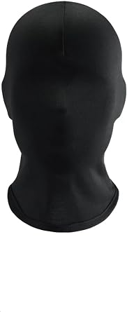 2 Pieces Black Kanye Full Face Mask for Halloween Adult Faceless Morph Head Cloth Costume