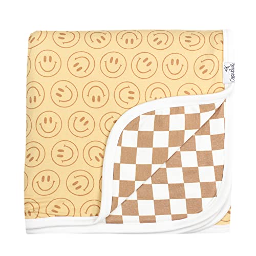 Image of Copper Pearl Vance Three-Layer Baby Blanket: Soft Quilts for Boys & Girls | Breathable, Cozy Toddler Blanket | Premium Polyester/Rayon | 46x46