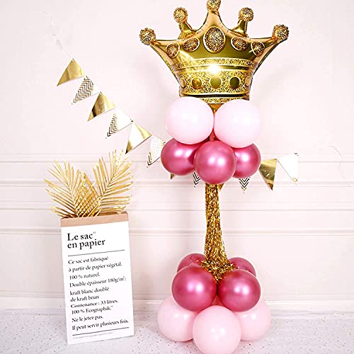 Myubwtf 24 Pieces 15 Inch Large Gold Crown Balloons, Giant Foil Cap Balloon, Aluminum Foil Helium Balloons For Birthday Wedding Party Decorations Anniversary Party Halloween Christmas (15-Inch) #TOP4