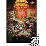 Hunde beim Kartenspiel 1000 Teile Puzzle Cartoon Puzzle für Erwachsene Vintage...