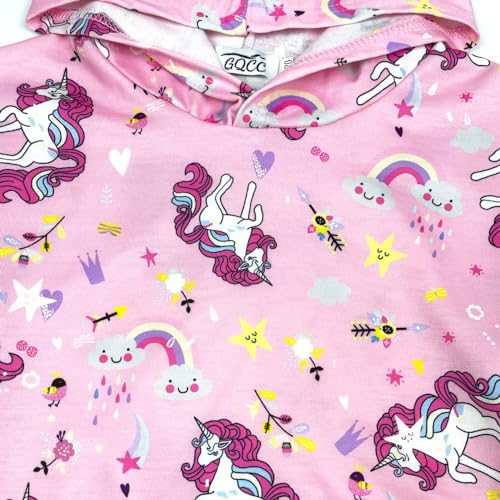 Girls Sweatshirt Cotton Tie Dye Pullover Hoodie Full Zip Unicorn Hoodies 1-6 Years (1T 2T-6T)3
