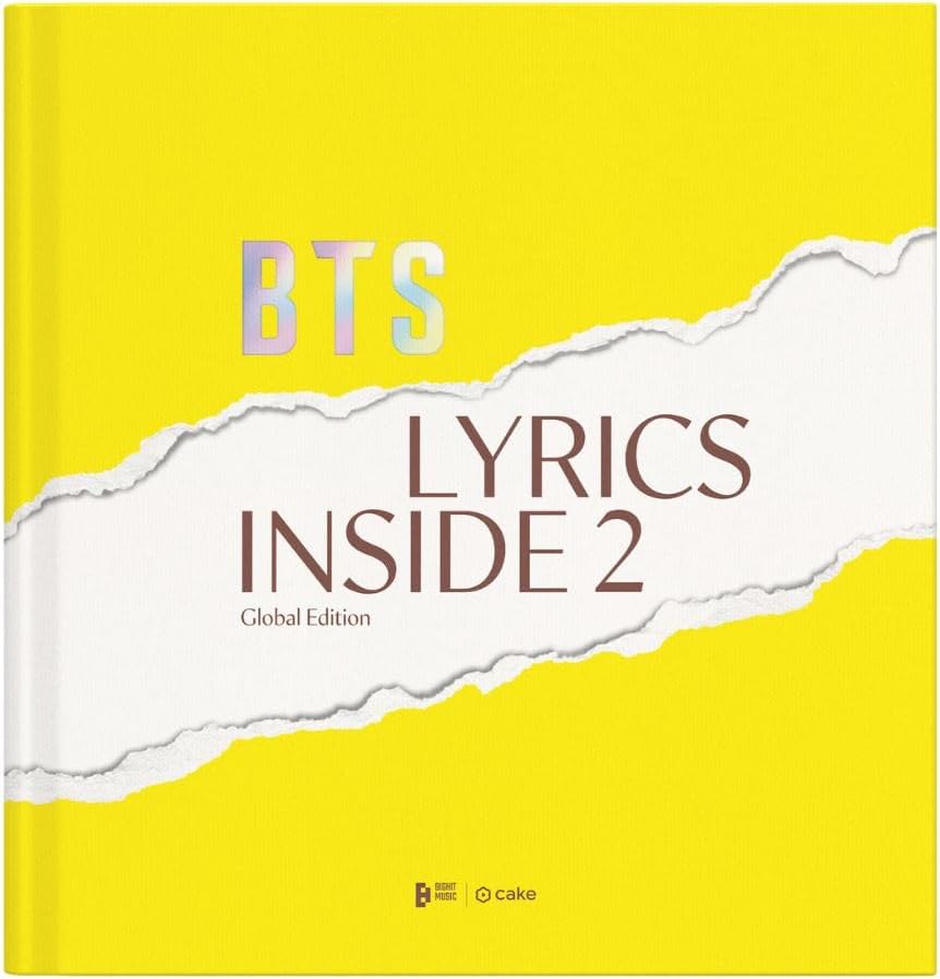 BTS LYRICS INSIDE 2 - Official BTS Merchandise, 10 Beloved BTS Songs Full Lyrics Interpretations (The Most Beautiful Moment in Life Series & Proof), Kpop Merch, Christmas Gift, Holiday Gift Ideas