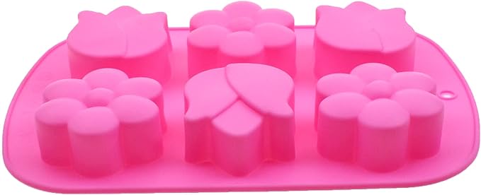 Molde de Silicona para Jabón Forma de Tulipán y Margarita miniatura 3