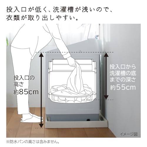 undefined 日立 全自動洗濯機 洗濯10kg ホワイト ビートウォッシュ BW-V100MR W 本体幅57cm つけおきプラス 大流量 ナイアガラ ビート洗浄 の商品画像 11