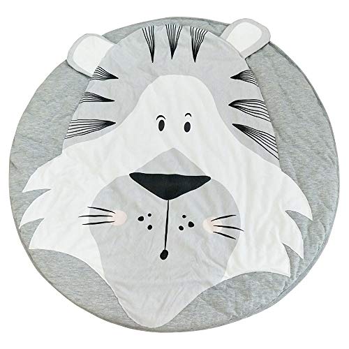 Abreeze Tiger Baby Round Play Pad Crawling Mat Crawl Cushion Air-Conditioned Blanket Rug For Kids Children Toddlers Bedroom Tummy Time Blanket #TOP1