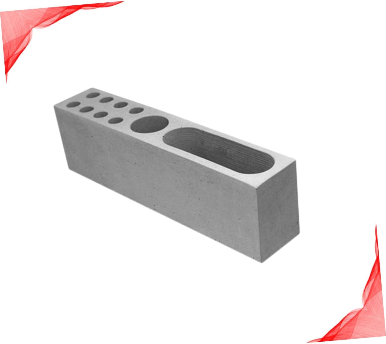 コンクリート製携帯電話ラック 装飾セメントデスクオーガナイザー 収納ボックス ビジネスケース 電話サポート オフィス用装飾