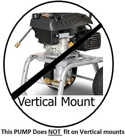 Warning against vertical mount pressure washer pumps