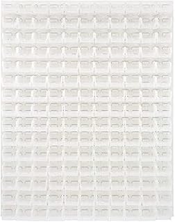 Quantum Storage QLP-4861HC-220-165CL Oyster White Louvered Panels Complete Package with Bins, 48â€ L X 61â€ H, Clear