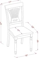 Vista 8 de East West Furniture Juego de comedor NDPL5-WHI-C