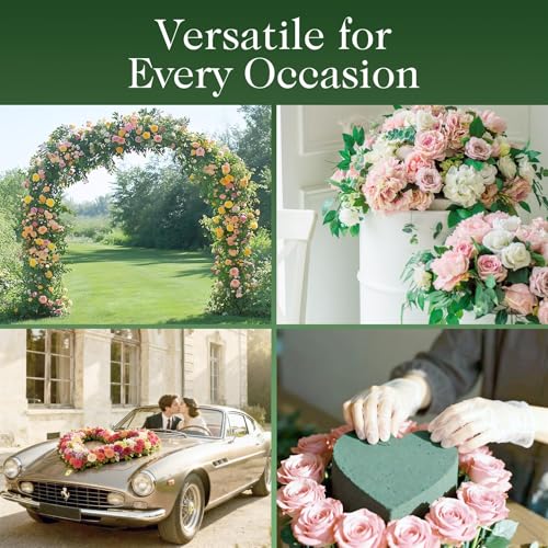 Simpa 20PC Dry Floral Foam Bricks 23 X 11 X7.5Cm Super Water Absorbent Florist Flower Arranging Supplies For Events, Weddings, Birthdays, Centerpieces, Bouquets And Decorations. - 6