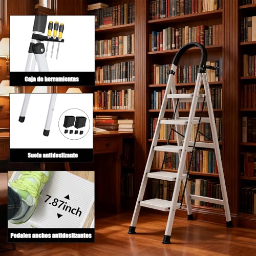 Escalera Truper de 5 peldaños 15 Imagen adicional