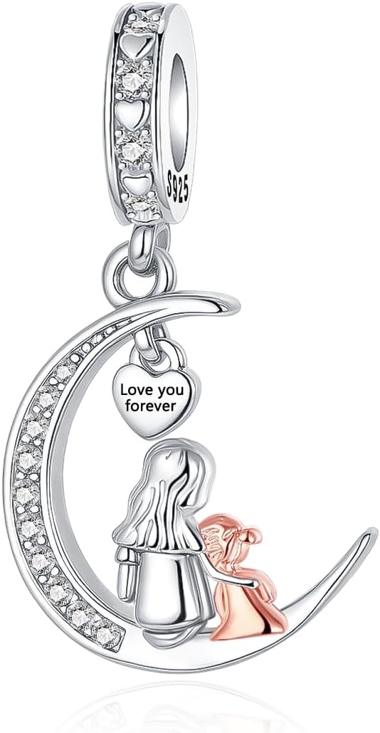 925 Sterling Silver Charm Fits Bracelets and Necklaces Charms for Women Fashion Jewelry for Women, Lover, Mother and Friend