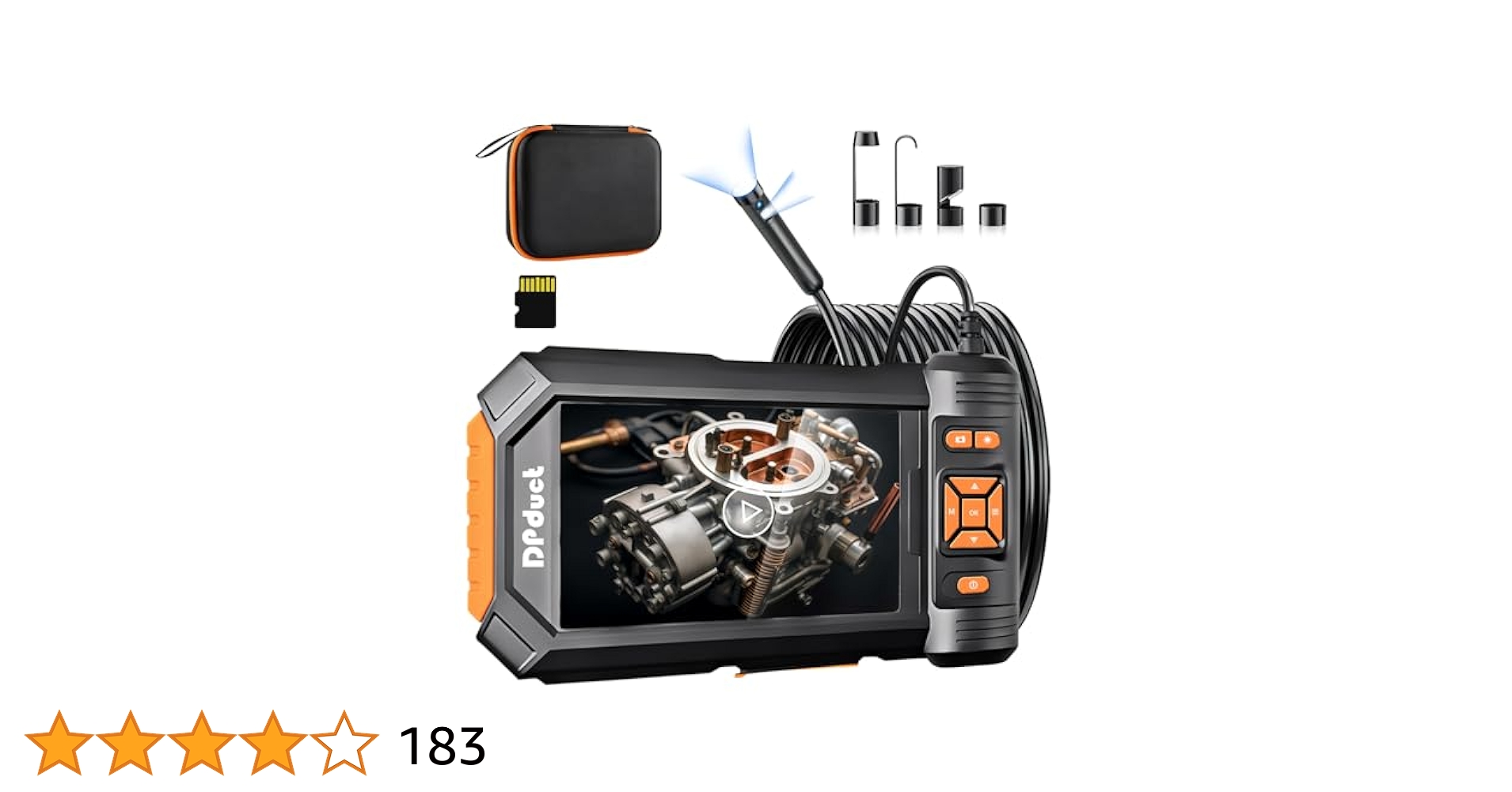 ☆トリプルレンズファイバースコープ - 5インチ大画面IPSモニター ☆トリプルレンズファイバースコープ - 5インチ大画面IPS