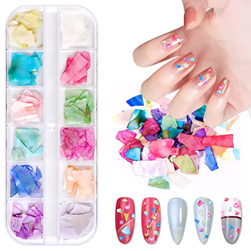 Asalle Nail Art Decorations With Gems, 8 Boxes Nails Rhinestones With Dried Flowers For Acrylic Nails Kit, Nail Design Kit With 3 Pcs Nail Art Stickers, Nail Glitter Sequins #TOP3