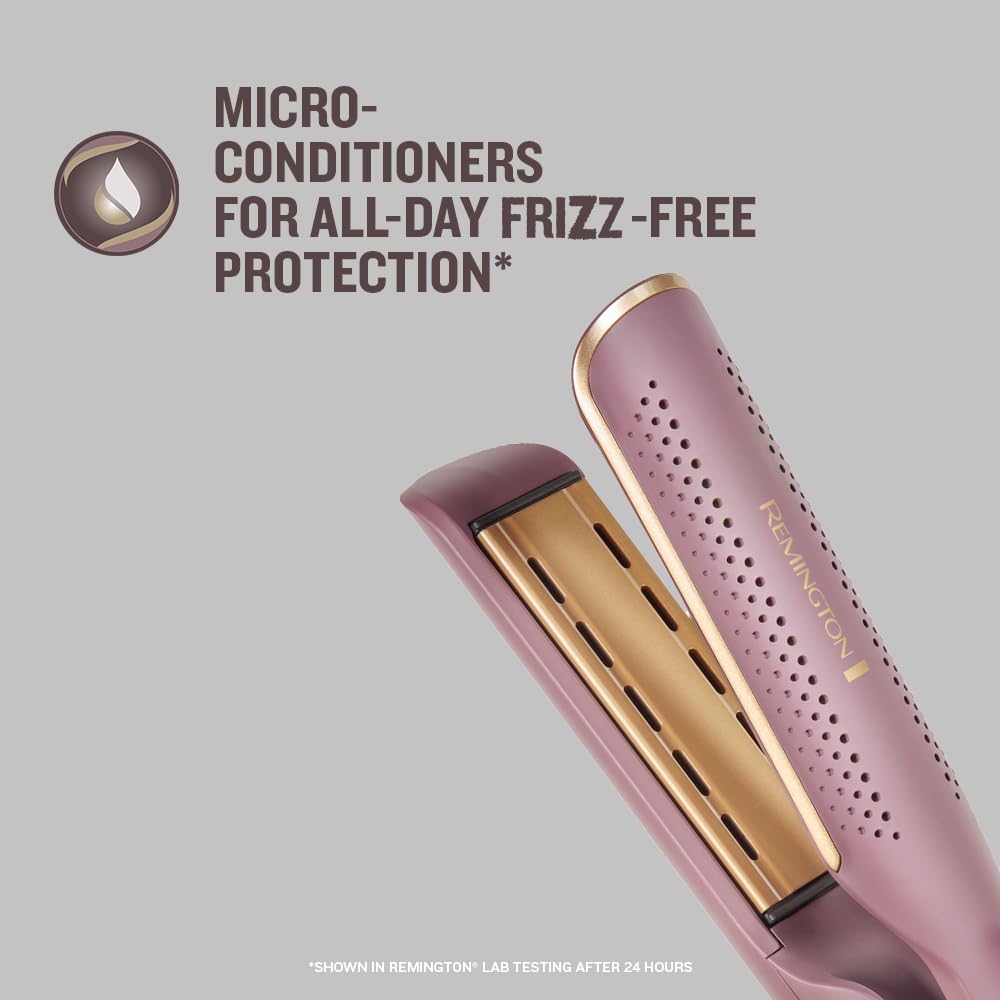 Remington AIRvive 2 w 1 szczotka z gorącym powietrzem na mokro i sucho z technologią jonową, mikroklimatyzatorem, wyświetlaczem LED i zakrzywioną powłoką zapobiegającą puszeniu się, AS8930