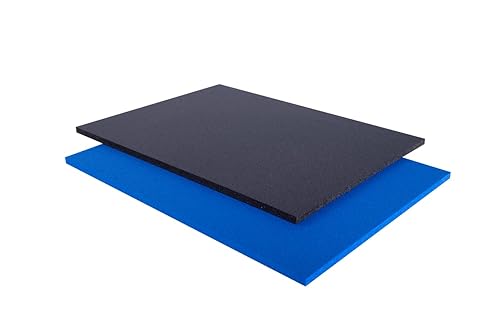 5S Lean - Caja de herramientas organizadora de espuma de 12 pulgada de grosor (1 pieza) (10.75 x 18.125 pulgadas, azul)