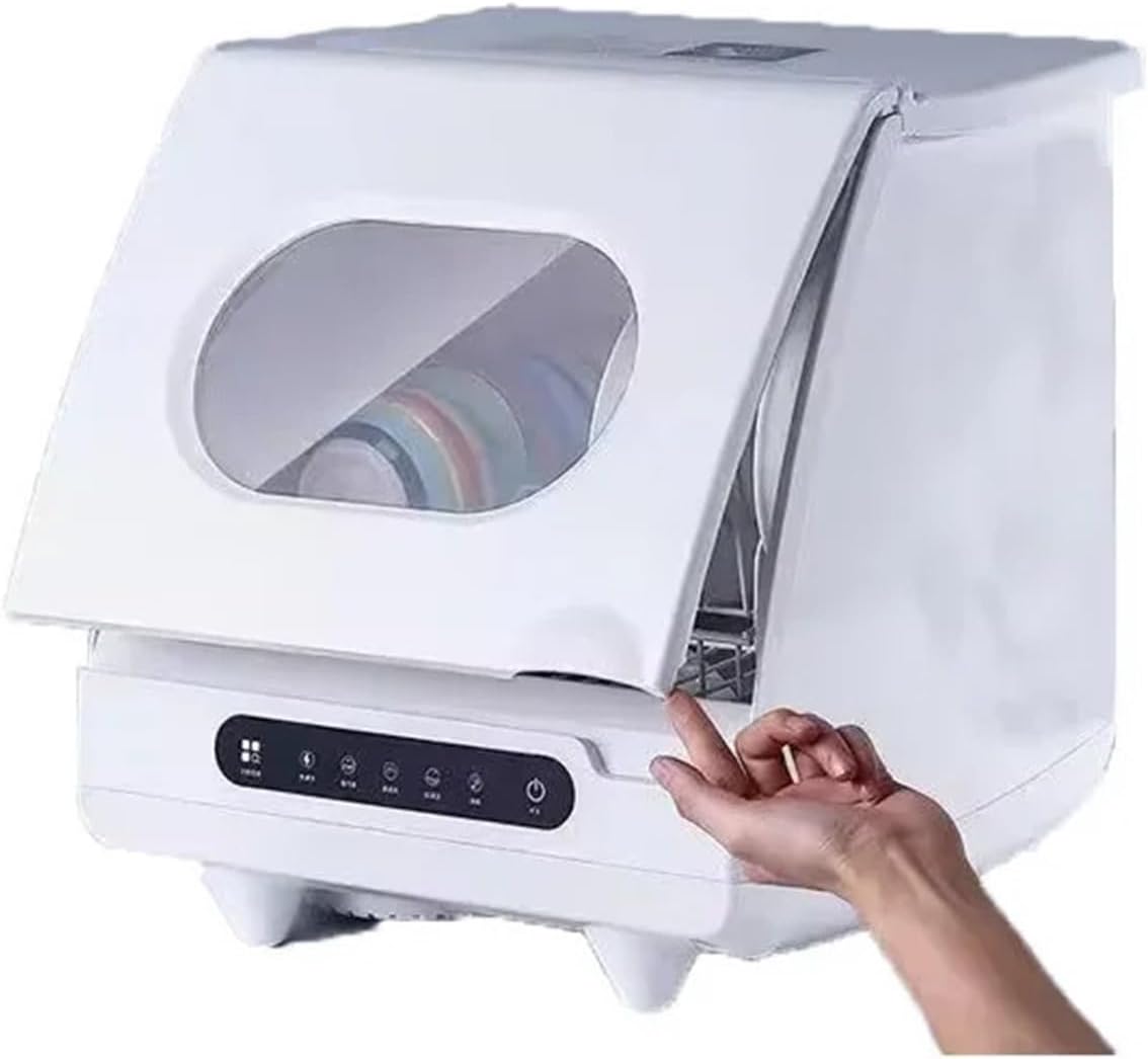 Countertop Dishwasher. Automatic TableTop Portable Dishwasher Household Countertop Dishwashers Smart Mini Desktop Air-drying .Space Saving