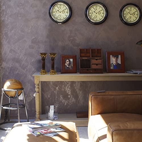 Decorative Elephant Candle Holders Set Of 2, Retro Gold Pillar Candle Holders Candlestick Candleholders Stand Centerpieces Home Decor For Bedroom, Living Dining Room, Mantel, Fireplace, Birthday Gift #TOP3