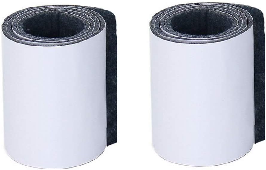 [2PACK] REYALO Self-Stick Heavy Duty Felt Strip Roll (39.37" x 3.93") Furniture Pads for Hard Surfaces Dark Grey