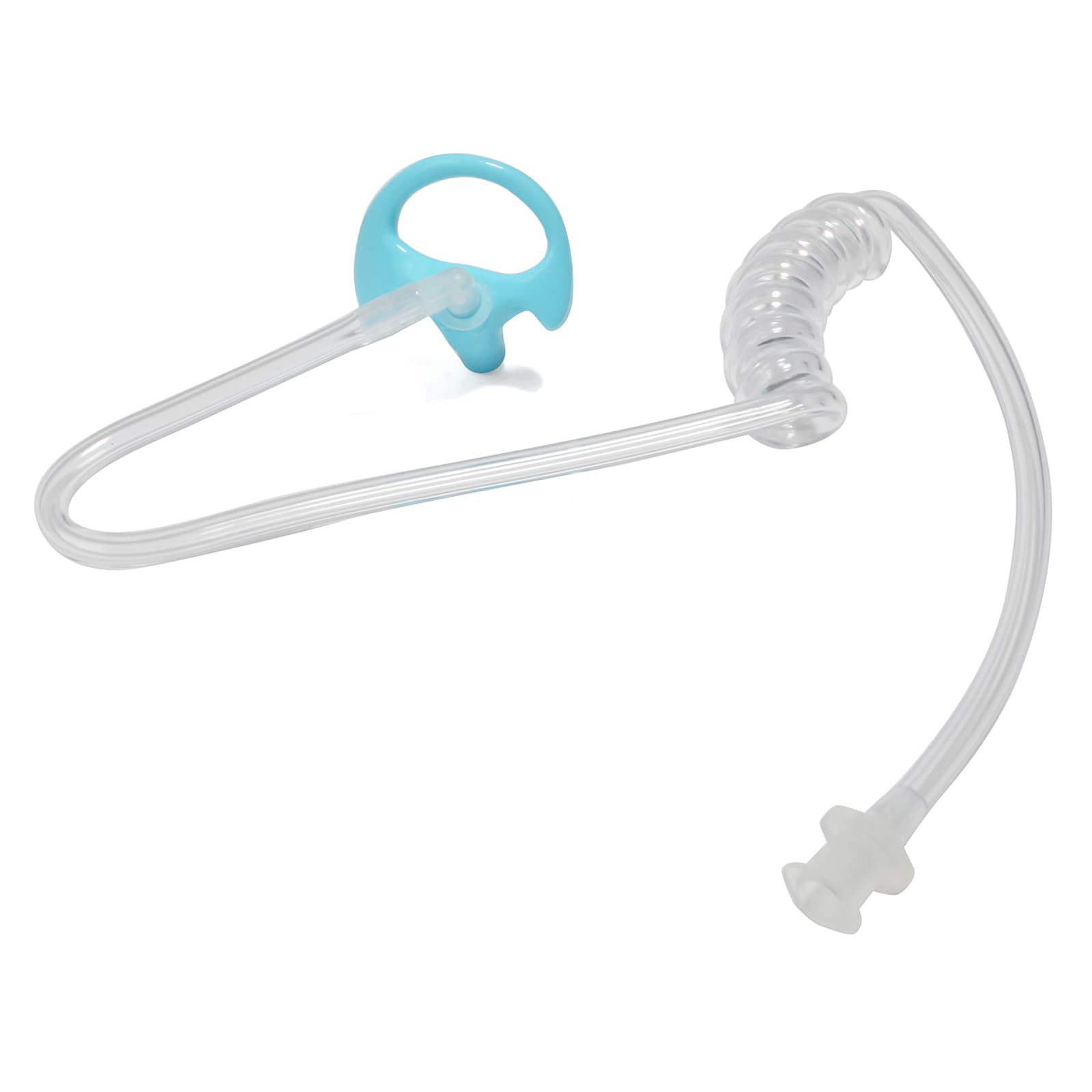 Replacement Soft Earmould Earpiece Earbud Air Acoustic Headset Earplug for Walkie Talkie Coil Tube Audio Kits,5 Pairs (Blue, Small) — view 5