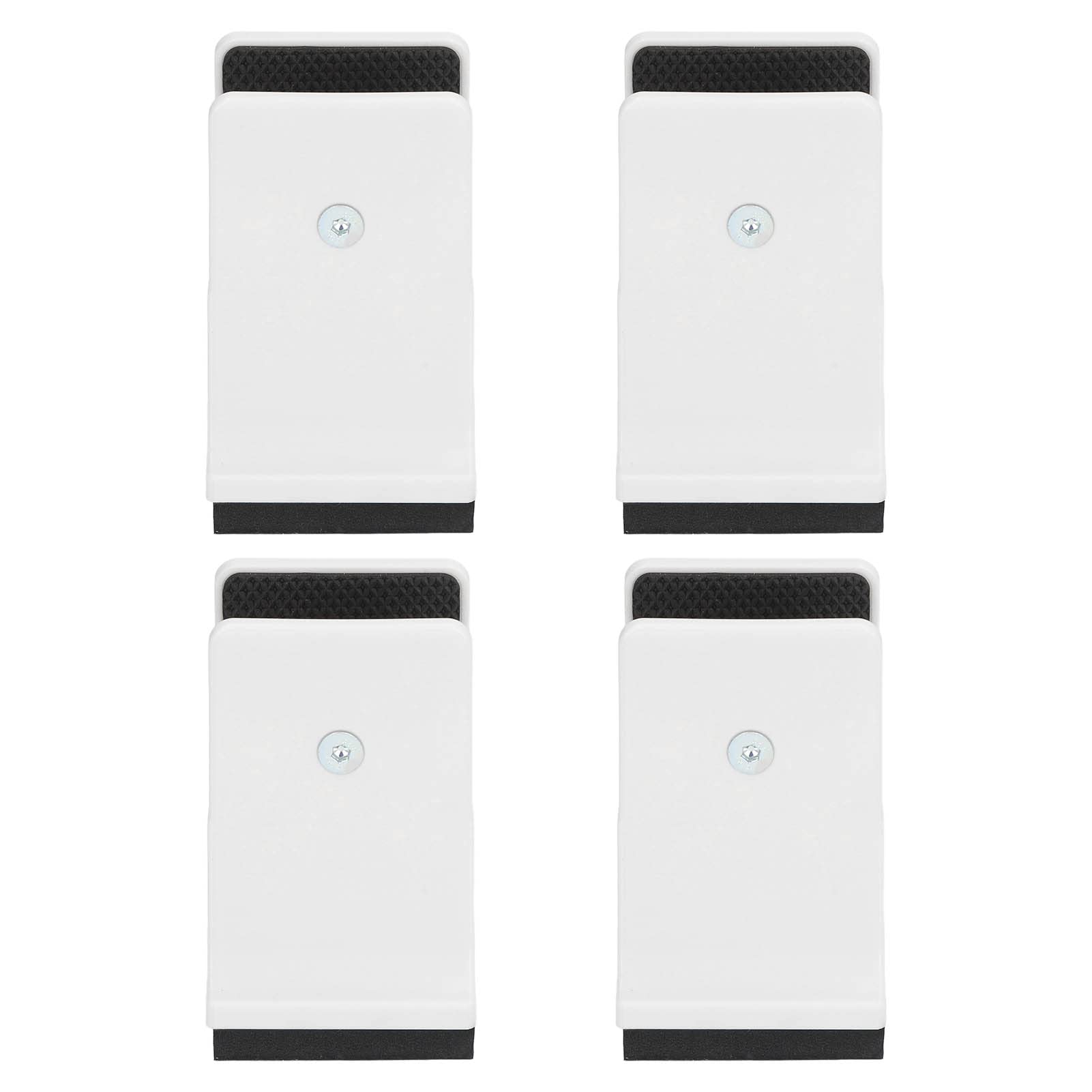 Jauarta 4Pcs Adjustable Furniture Risers, Metal Furniture Risers, Table Height Extender with Screw Clamp Rubber Bed Couch Risers for Heavy Duty Furniture