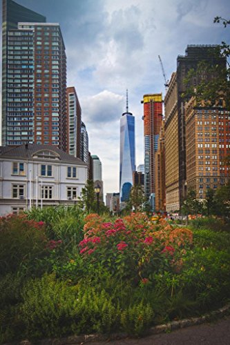 World Trade Center from Battery Park Manhattan New York City NYC Photo Photograph Cool Wall Art Print Poster 24x36