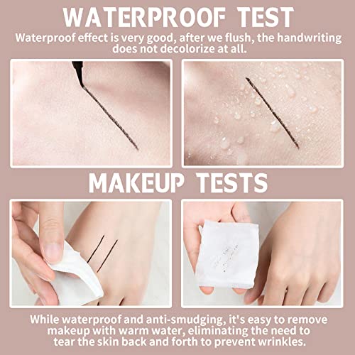 Hosaily 2 Colors Liquid Eyeliner Pen With Remover Eraser Pen, Double-Ended Eyeliner Remover Pen Clear Waterproof Long Lasting Makeup Remover Pen, 0.50 Ounce (Pack Of 2), 1.1 Ounces #TOP4