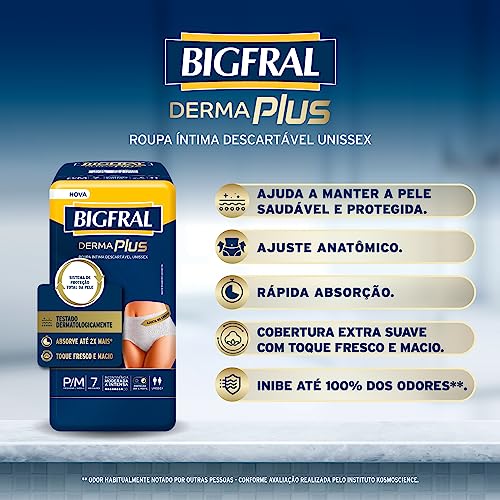 Roupa Íntima Bigfral Derma Plus P/M 56 Unidades