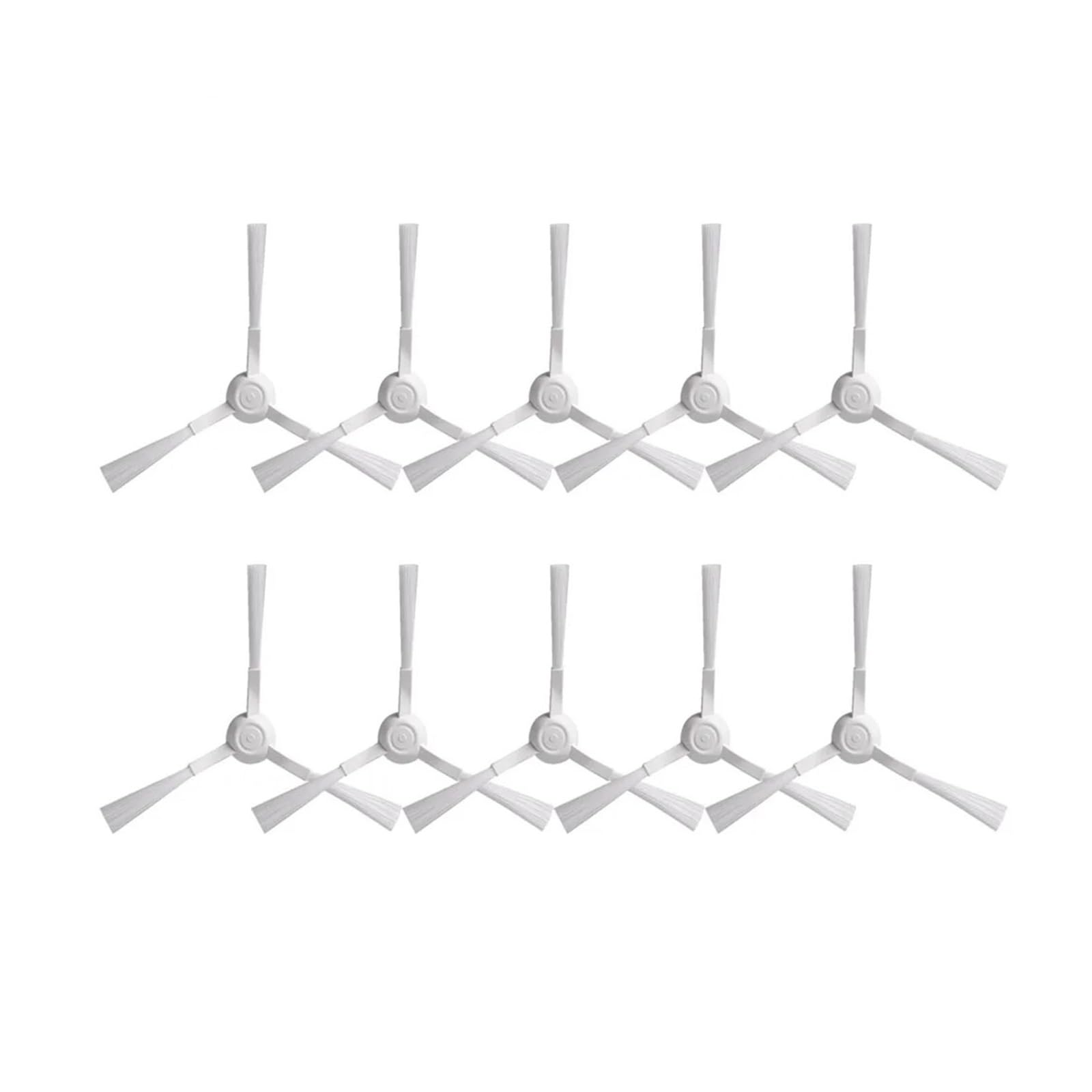 YCENJEPSAZ Compatible For Xiaomi, Side Brush 3C Plus S20 D106 E10C E12 E10 B112 C103 Sweeping Robot Vacuum Cleaner Triangle Side Brush Spare Parts(10pcs brush)